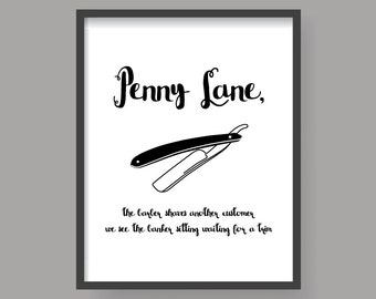 Lyrics Center Beatles Song Lyrics Posters