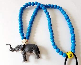 Animal Necklace for kids/Elephant Necklace for kids/kids Animal Toy Necklace/Animal Necklace/Statement Necklace /Birthday Gift for kids