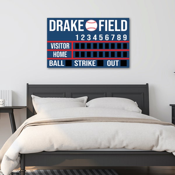 Baseball Scoreboard Etsy