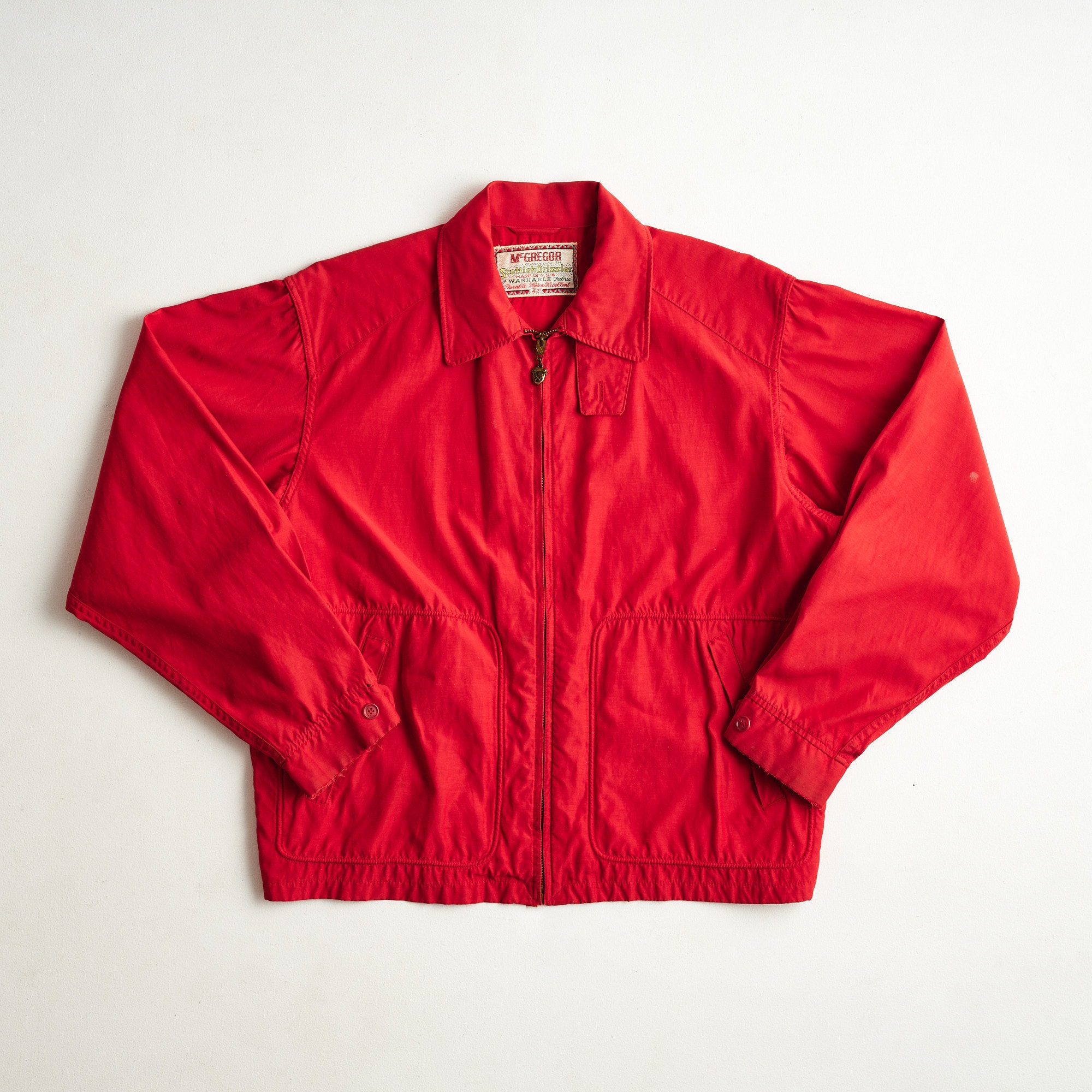 Vintage 1950s James Dean Cherry Red Drizzler Jacket - Etsy