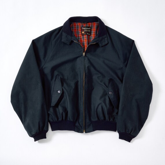 Vintage 1960s Black Penneys Baracuta Style Zip Jac