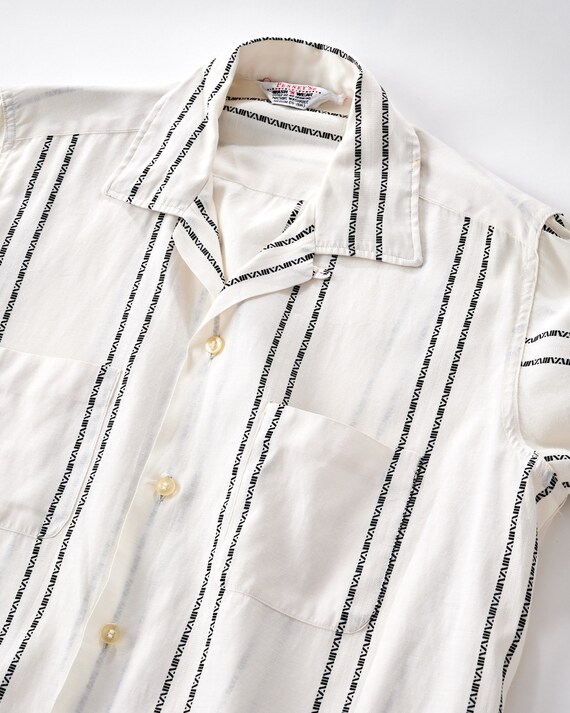 Vintage 50s/60s Loop Collar Shirt Medium