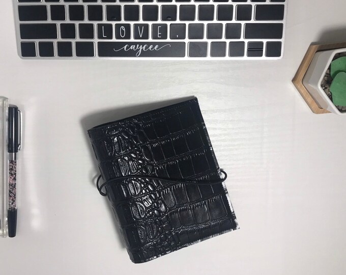 Pocket Size Ring Planner // Elastic Closure // Made to Order Etsy