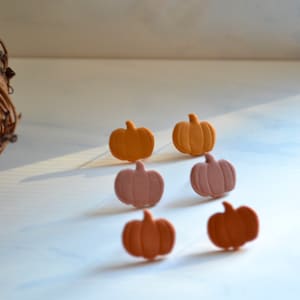 Pumpkin Stud Pack | Handmade Earrings | Polymer Clay Earrings