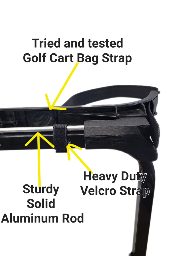 EZGO Golf Cart Golf Bag Holder Attachment Easily Removable Etsy