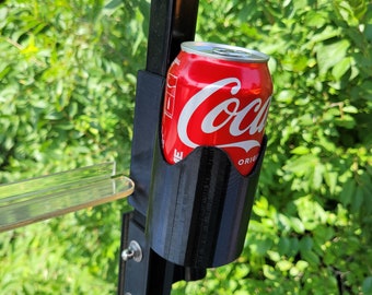 Soda Can Holder for Golf Cart Windshield Bar Clips to Front Strut Multiple Sizes Easy Add Cupholder