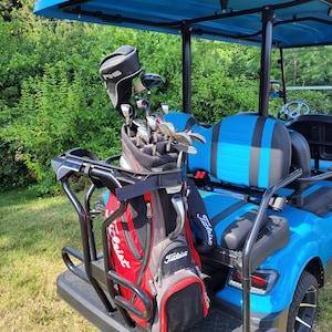 Advanced Ev Golf Cart Golf Bag Attachment, Easily Removable, No Drilling Required, fits Advanced Ev carts with triangle Grab Bar