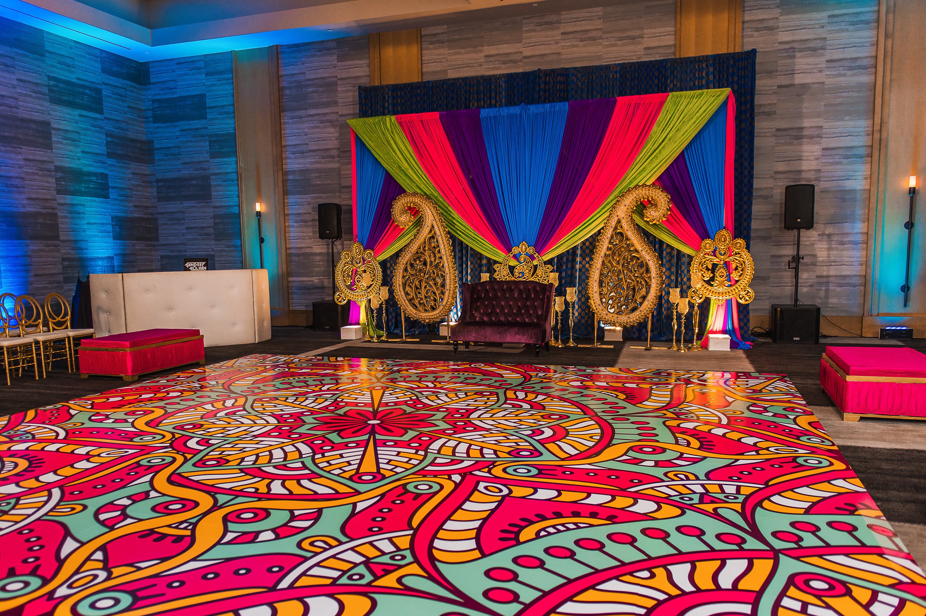 Full Print Dance Floor Dance Floor Decal Monogram Decal Etsy