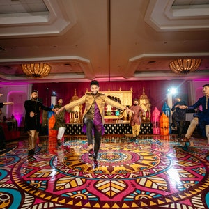 Full Print Dance Floor, Dance Floor Decal, Monogram Decal, Wedding Floor Decal, Dance Floor, Wedding Dance Floor Decal