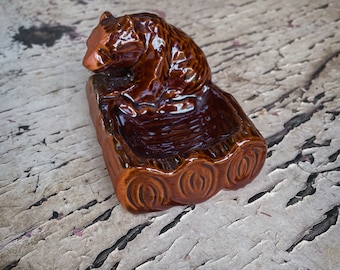 Ceramic Bear Ashtray