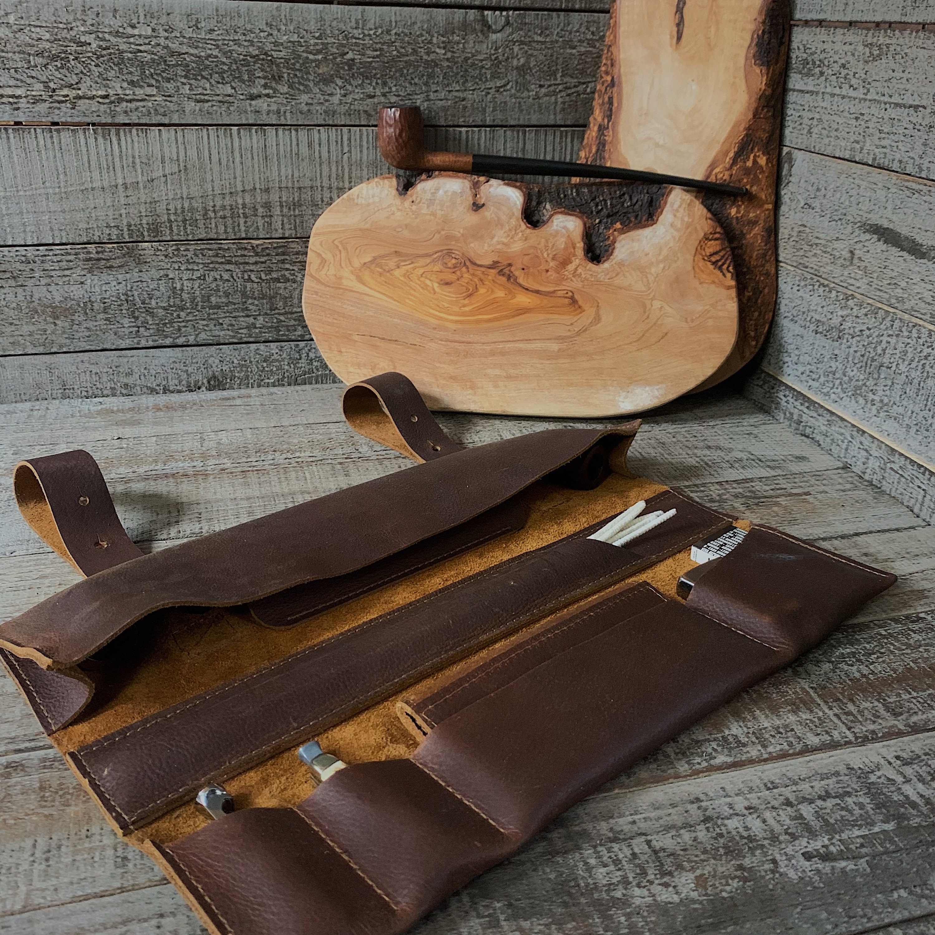 Churchwarden Pipe Tobacco Pipe Pouch / Pipe Roll / Pipe Bag