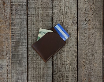 Buffalo / Bison / Kodiak / Minimalist Leather Wallet