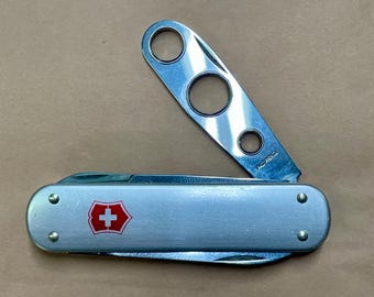 Victorinox Cigar Punch Knife Silver Alox - Rare
