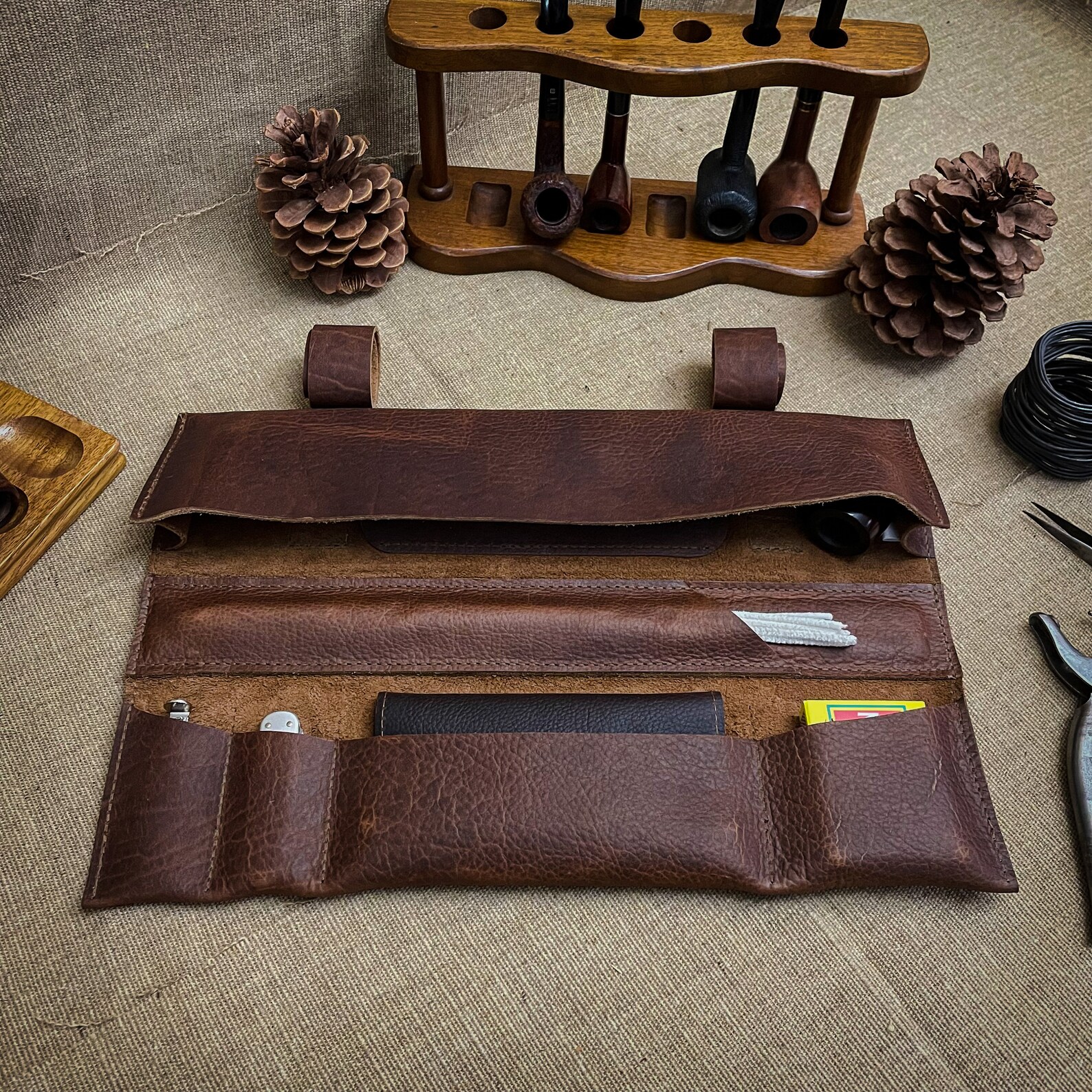 Churchwarden Tobacco Pipe Pouch / Pipe Roll / Pipe Bag Etsy