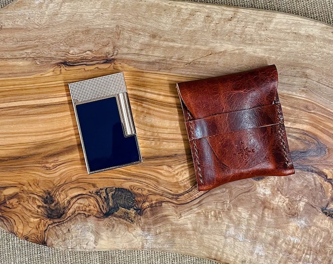 Featured listing image: Bison / Buffalo Leather Lighter Sleeve for ST Dupont & Gatsby Ligne 2 / Line 2