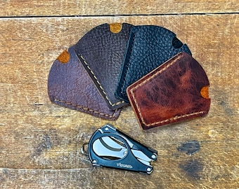 Bison or Kodiak Leather Slipcase / Case for Xikar MTX Series Cigar Scissors Multi Tool