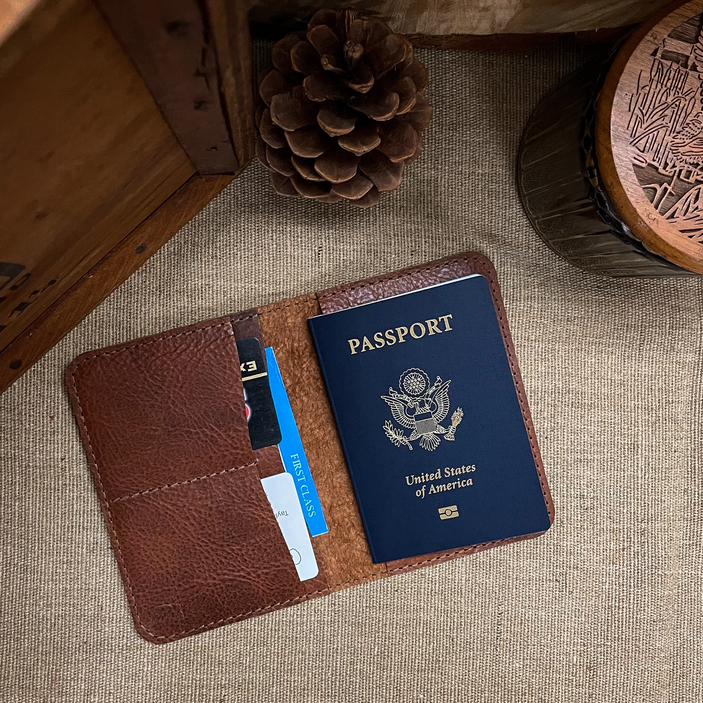 DIY Leather Passport Covers