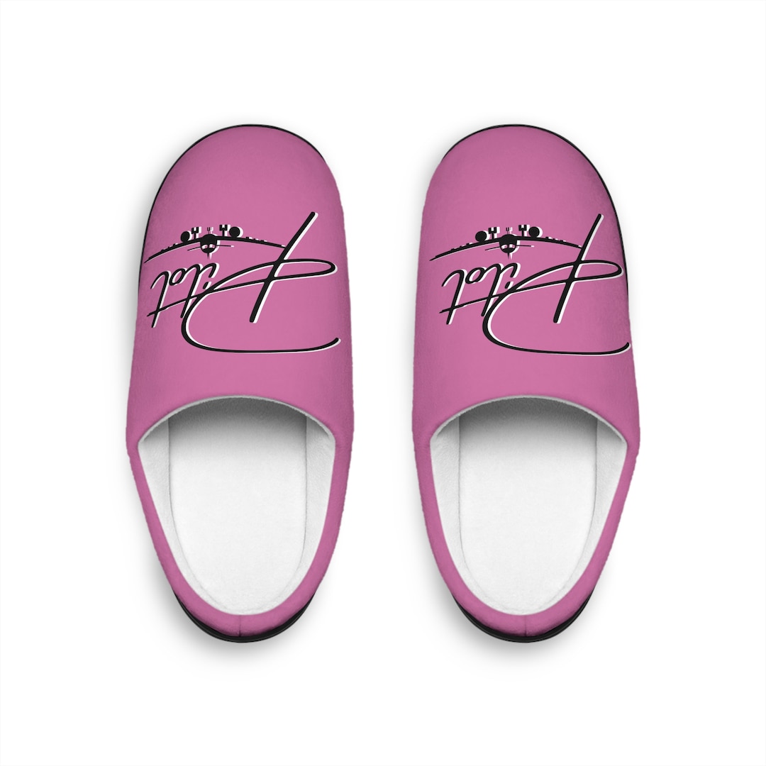 Female Pilot Slippers, Airplane Silhouette Slippers, Commercial Pilot