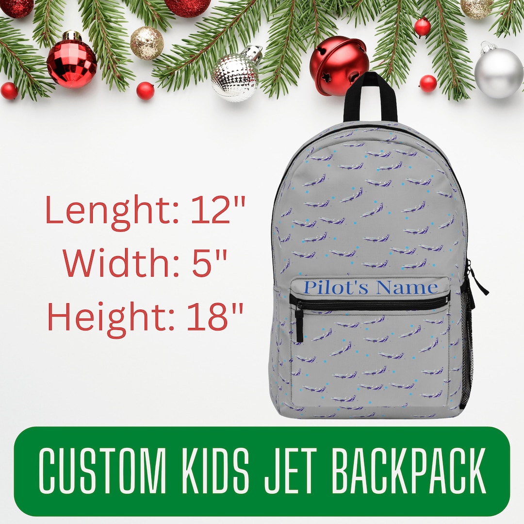 Custom Kids Airplane Backpack Kids Airplane Backpack Future Etsy
