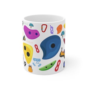 Rock Climbing Mug, Climber Cup, Mug for Rock Climbers, Gift for Rock Climbers, Indoor Rock Climbing, Rock Climbing Tumbler, Bouldering Mug