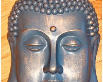 Buddha oriental face mold concrete plaster mould 8/" x 8/" x up to 1.5/" thick