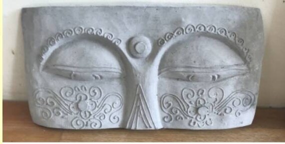 Latex mould for making Lovely Buddha Eyes Plaque 