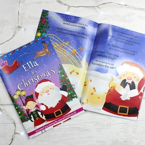 Personalised Christmas Story Book: Santa and Elf Bedtime Story