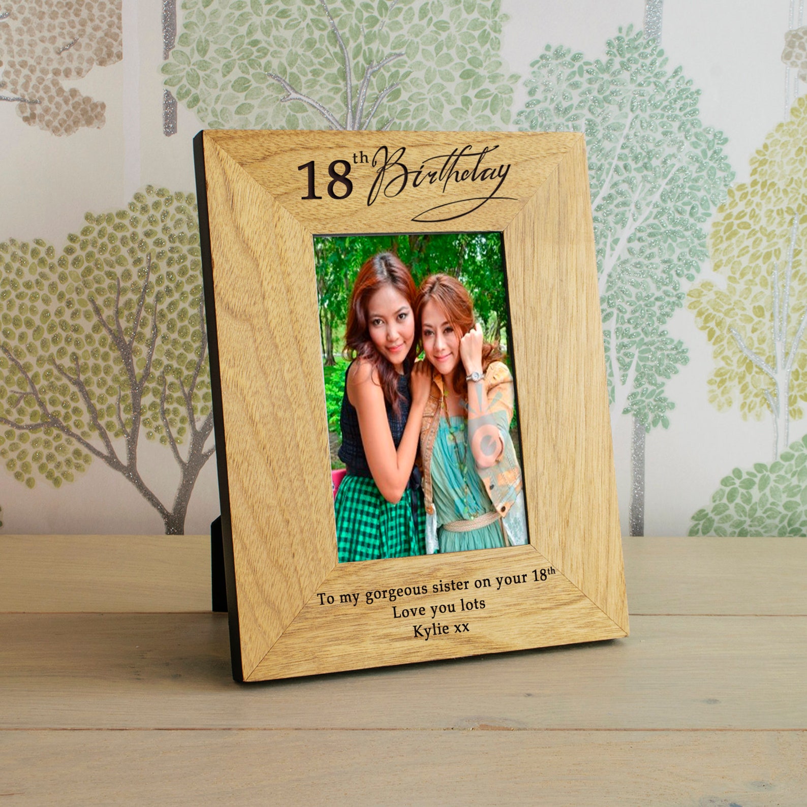 Birthday Frame Personalised Engraved Birthday Gift 18th 21st Etsy UK
