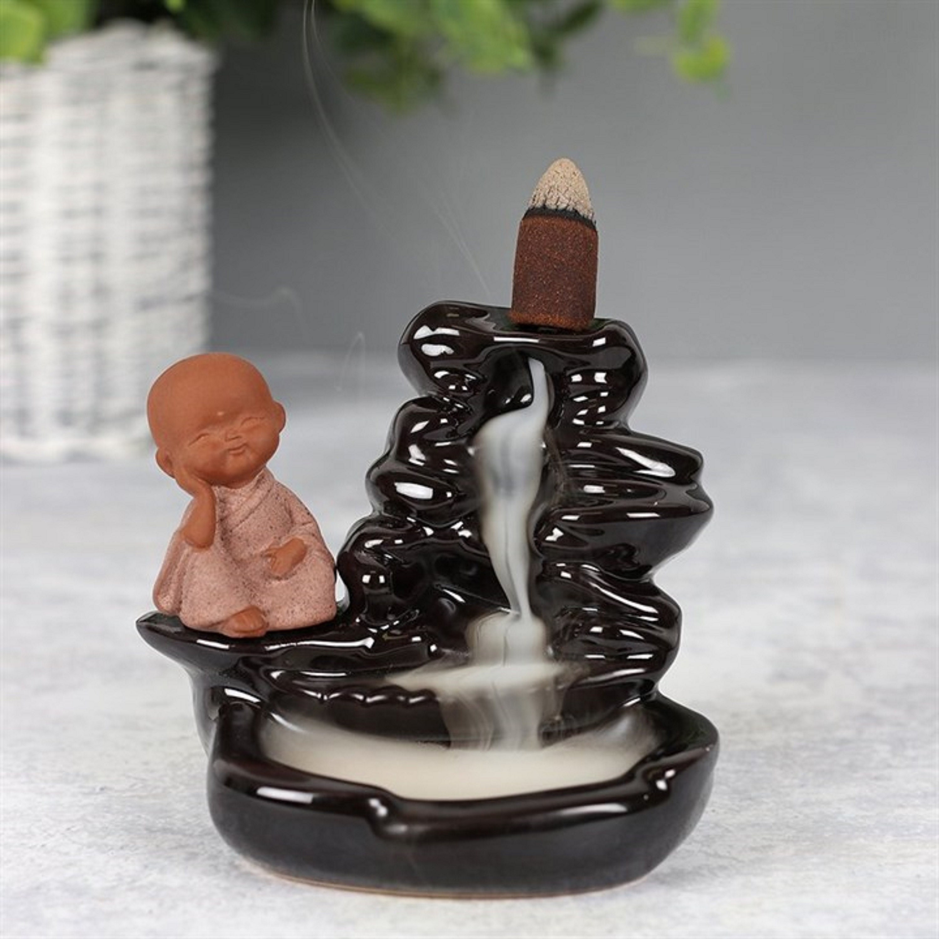 Buddha Waterfall Backflow Incense Burner Buddha Backflow Etsy UK