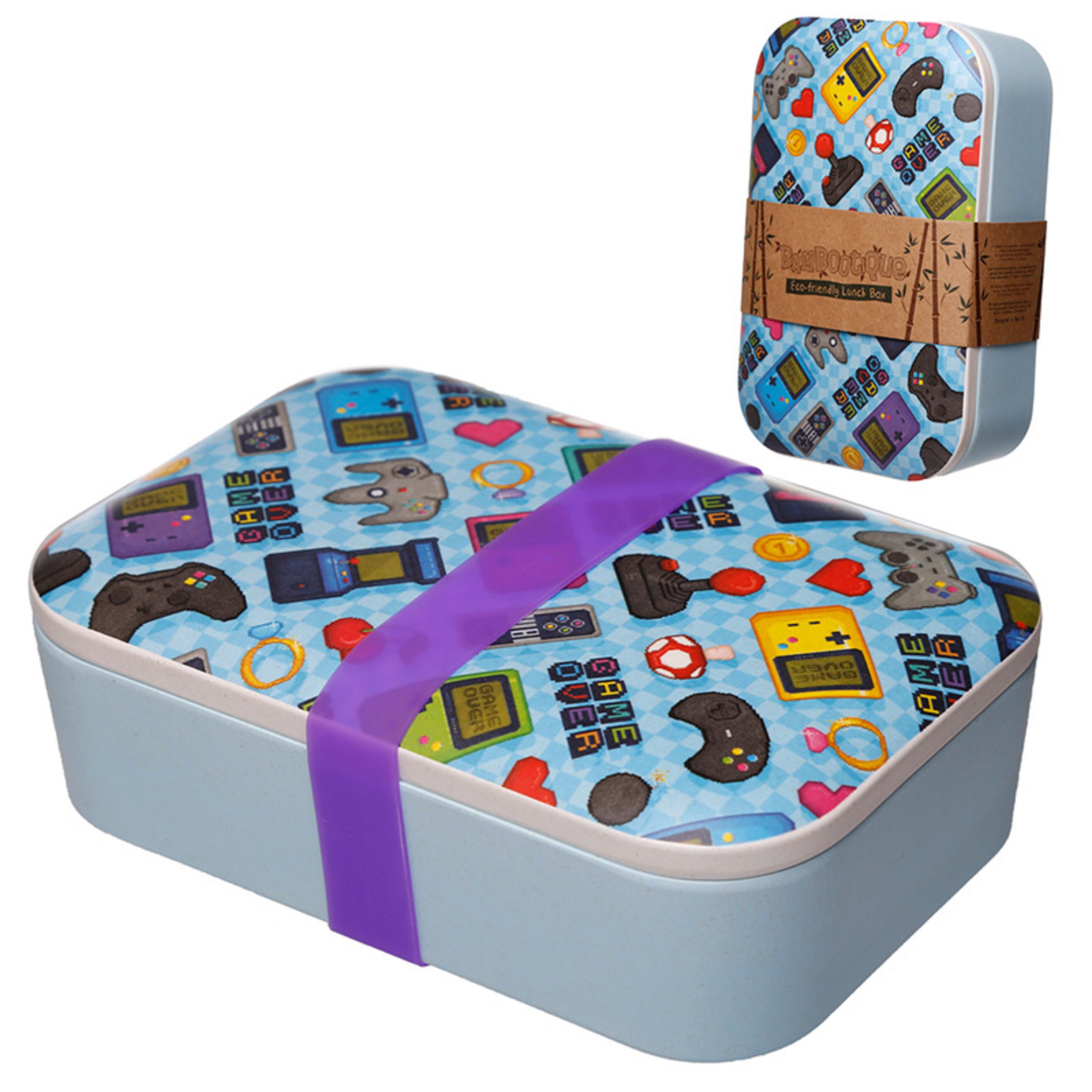 Gaming Design Lunch BoxBamboo Composite Retro Gaming Lunch Etsy