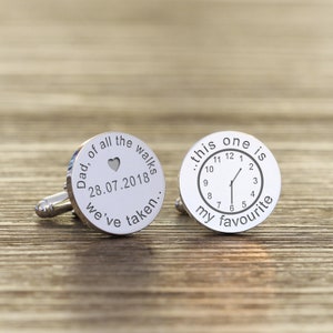 Personalised Engraved Father of the Bride Cufflinks, Personalised Wedding Cufflinks, Engraved Cufflinks, Father of the Bride Gift