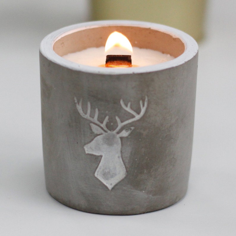 Scented Wood Wick Candle Crackling Wood Wick Candle Rustic Etsy UK