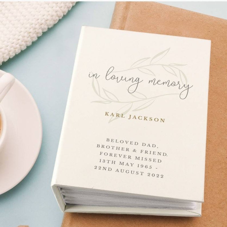 Personalised in Loving Memory 6x4 Photo Album With Sleeves Etsy UK