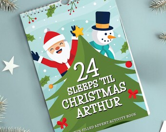 Personalised 24 Sleeps to Christmas Activity Advent Calendar: Christmas Countdown Book