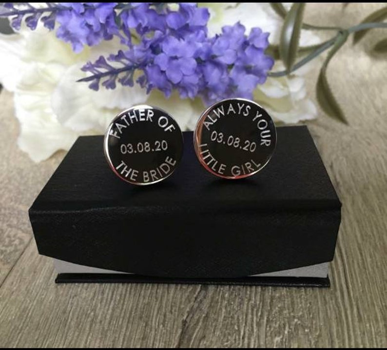 Personalised Engraved Cufflinks Wedding Jewelry Cufflinks Etsy
