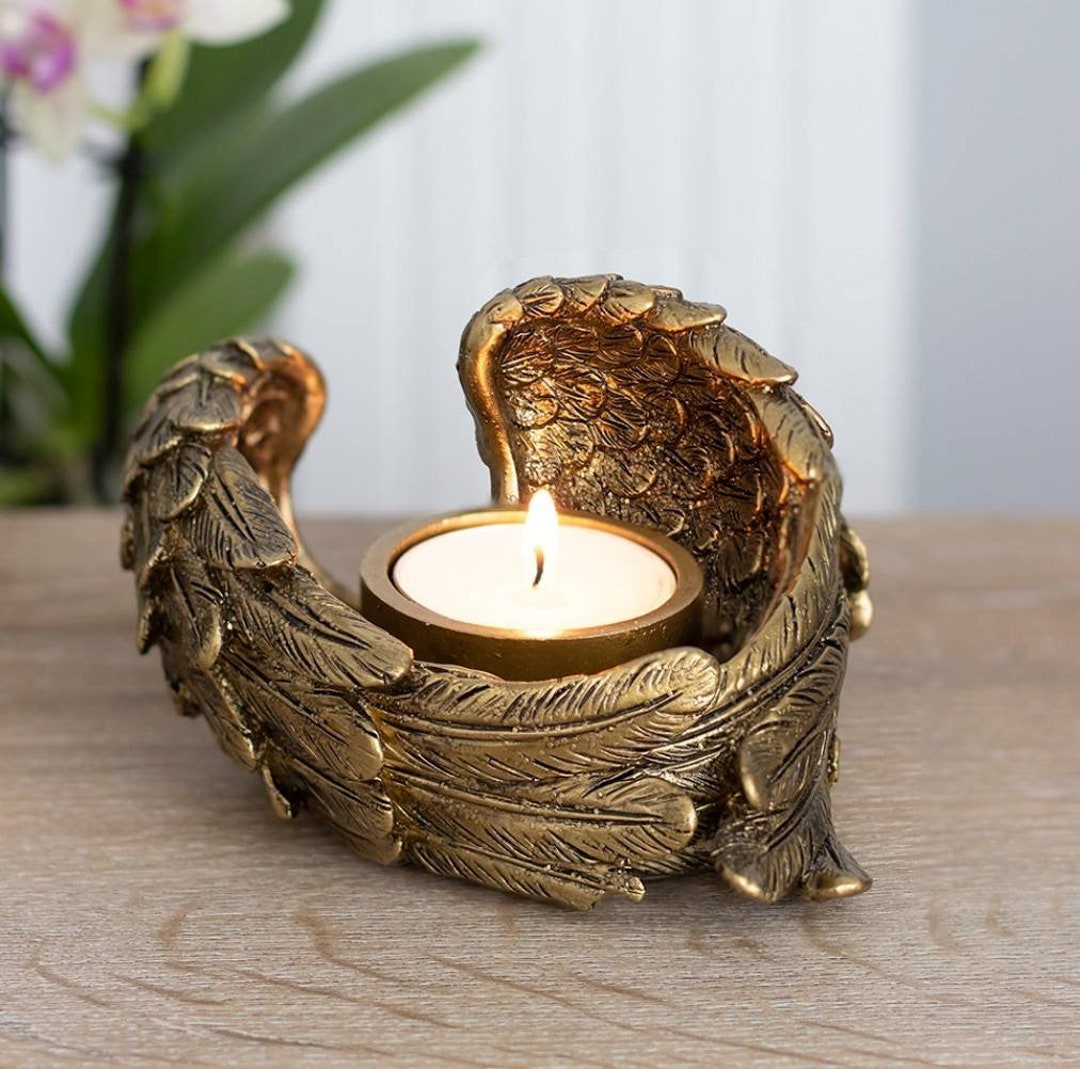 Angel Wings Candle Holder Angel Wings Tealight Holder Etsy