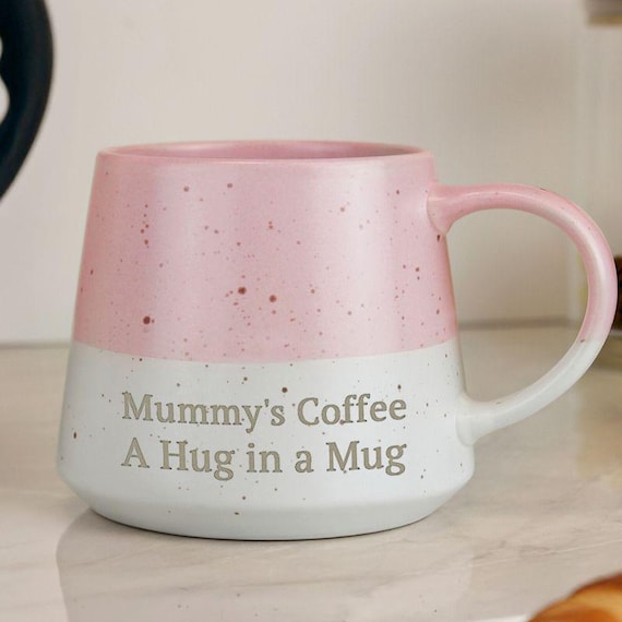 Engraved Speckled Pattern Personalised Drink Mug with Name or Message