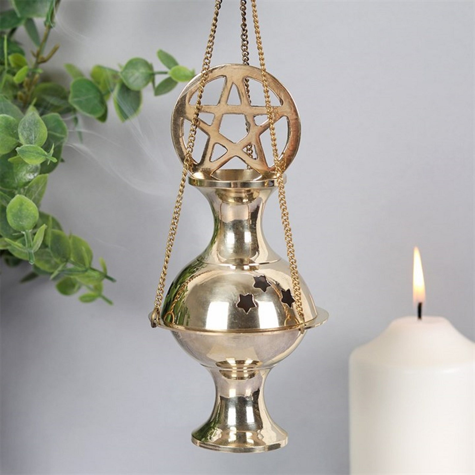 Incense Burner Hanging Brass Incense Burner Resin Burner Etsy UK