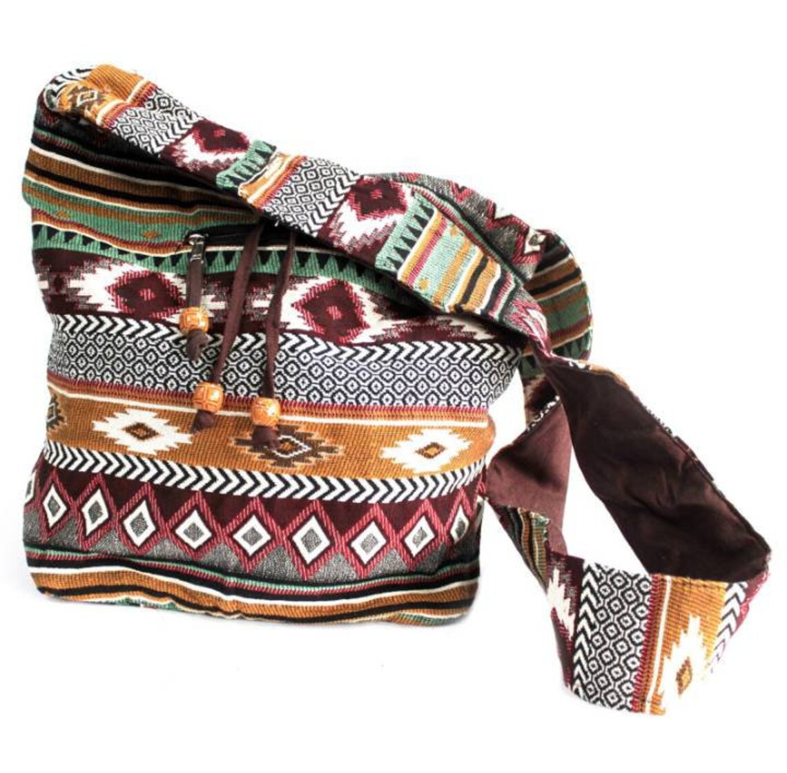 Womens Hippie Crossbody Bag Nepal Sling Bag 100 Cotton Bag Etsy