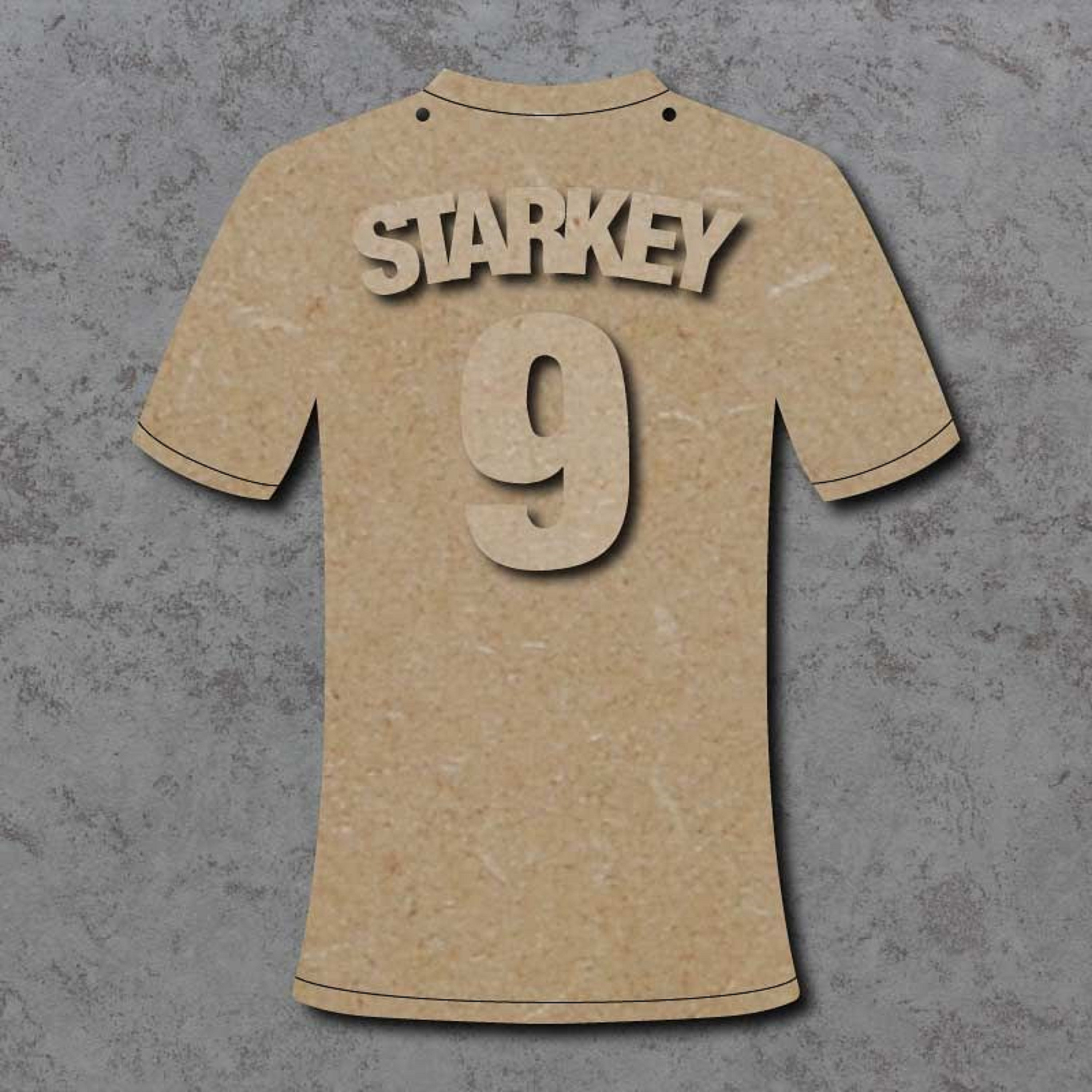 MDF wooden blanks ready to paint shapes Mdf Personalised Football Name Plaque