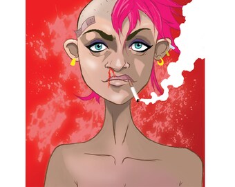 Tank Girl Art Print