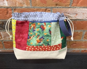 chicken boots knitting bolsas