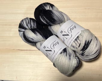 Hand Dyed Sock  Yarn, Superwash  Fingering 80/20 Merino Nylon yarn