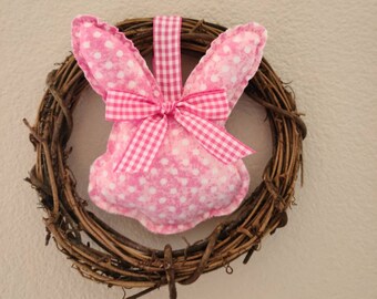 Bunny Grapevine Wreath, Bunny Wreath, Bunny Decor,  Easter Bunny, Easter Decor, Easter, Hanging Decor, Nursery Decor