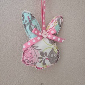 Bunny Head Ornament, Easter Bunny Ornament, Bunny Decor, Hanging Bunny, Ornament