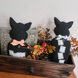 Halloween Home Decor, Halloween Black Cat, Cat Shelf Sitter, Halloween, Cat