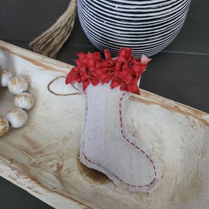 Hanging Stocking Ornament, Christmas Ornament, Hanging Decor, Stocking Ornament, Christmas Gift