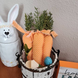 Stuffed Fabric Carrots, Fabric Carrots, Easter Decor, Carrots (set of 3)