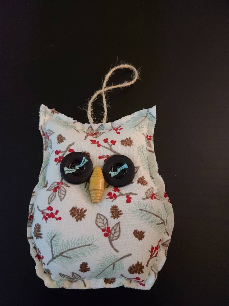 Christmas Owl Ornament, Christmas Owl, Owl Ornament Tree Ornament, Winter Owl, Owl