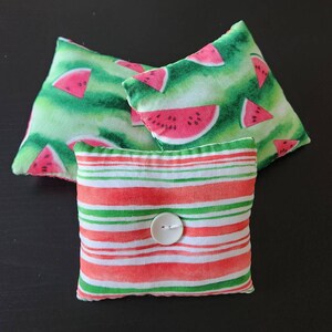 Summer Watermelon Dough Bowl Filler, Watermelon Table Decor, Summer Decor, Watermelon Bowl Filler, Basket Stuffers, Tucks (set of 3)